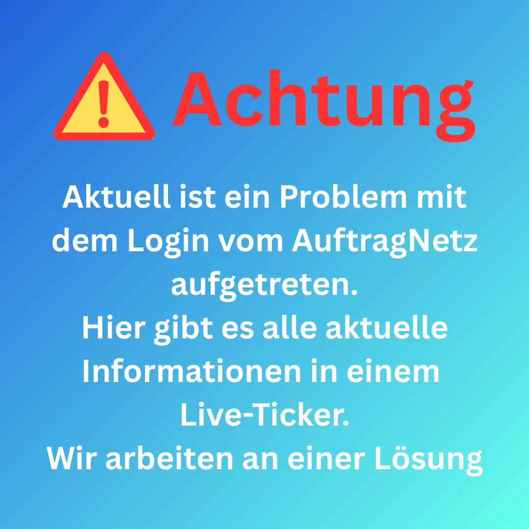 Login-Probleme im Auftragnetz mit Joel Digitals Accounts – Live-Status
