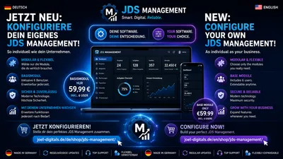 Jetzt neu: Konfiguriere dein eigenes JDS Management!