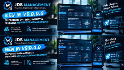 JDS Management V5.0.0.0: Einfachere Datenauskunft und intelligenteres Bewerbungsmanagement