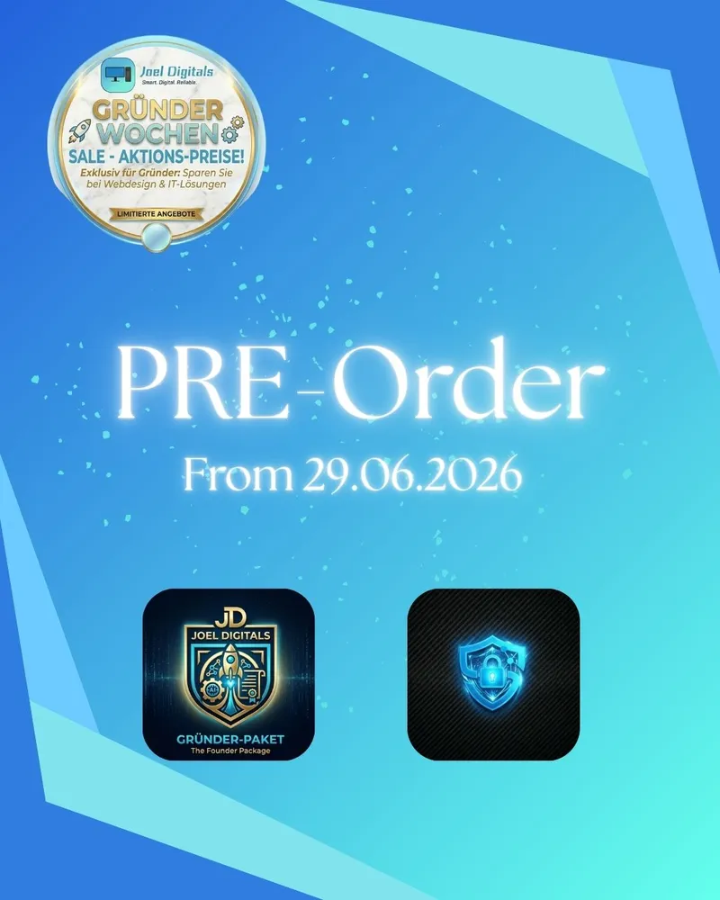 PRE-ORDER STARTET! Sichere dir jetzt dein Gründer-Paket und JDS Secure