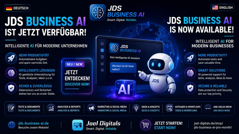 JDS Business AI ist jetzt verfügbar – Intelligente KI für moderne Unternehmen