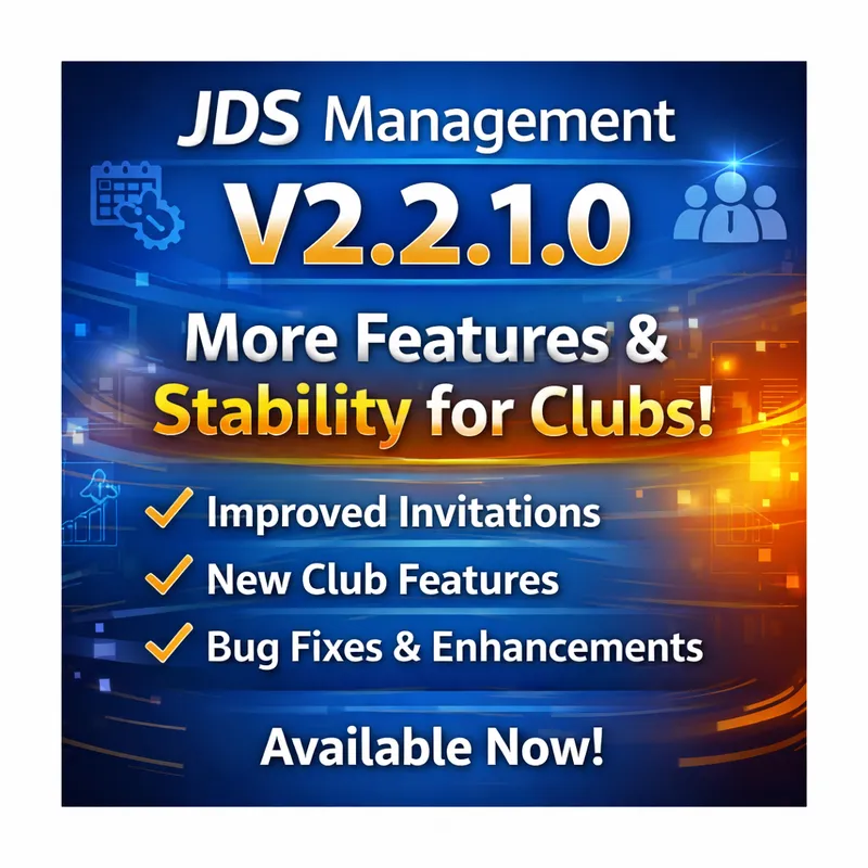 JDS Management V2.2.1.0 – Mehr Funktionen, Stabilität und Vereinfachung für Vereine