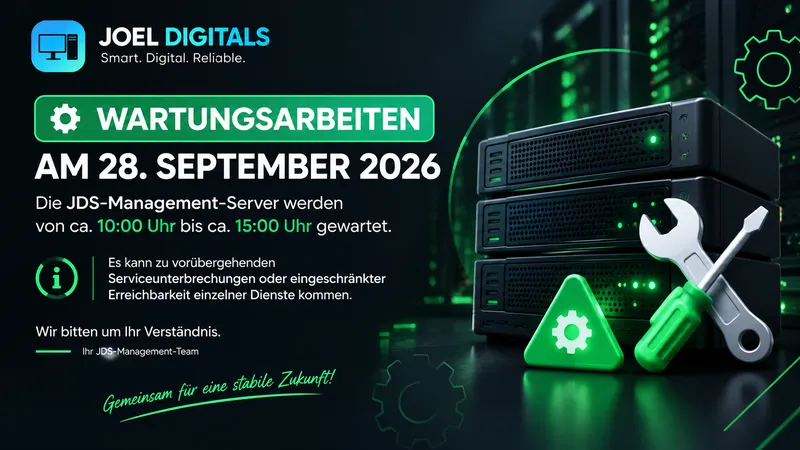 Wartungsarbeiten am 28. September 2026