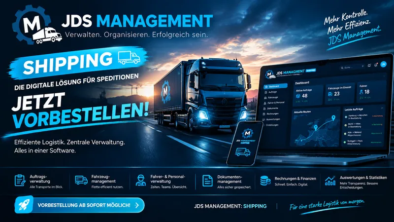 JDS Management: Shipping – Die digitale Lösung für Speditionen