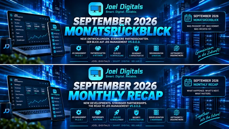 September 2026 at Joel Digitals