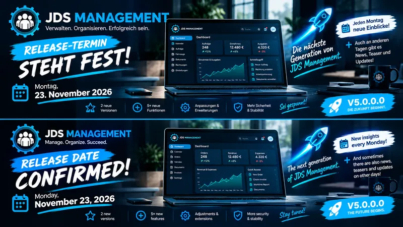 The Release Date Is Official: JDS Management V5.0.0.0