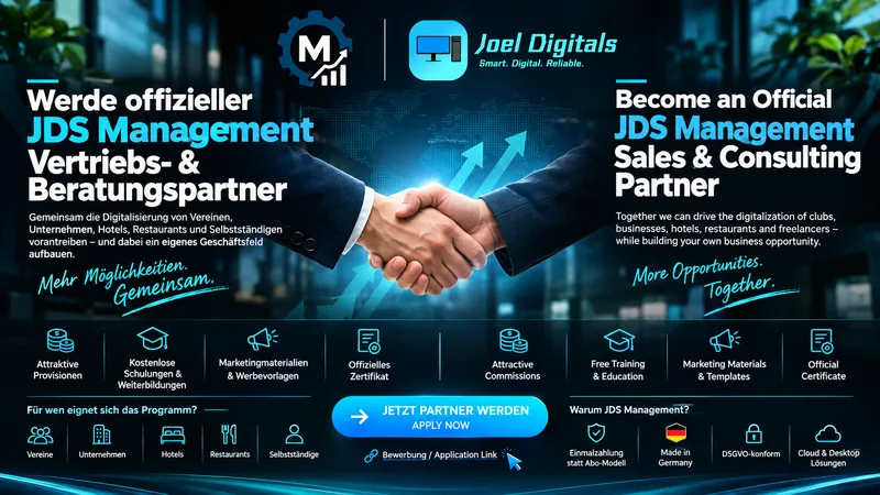Werde offizieller JDS Management Vertriebs- & Beratungspartner