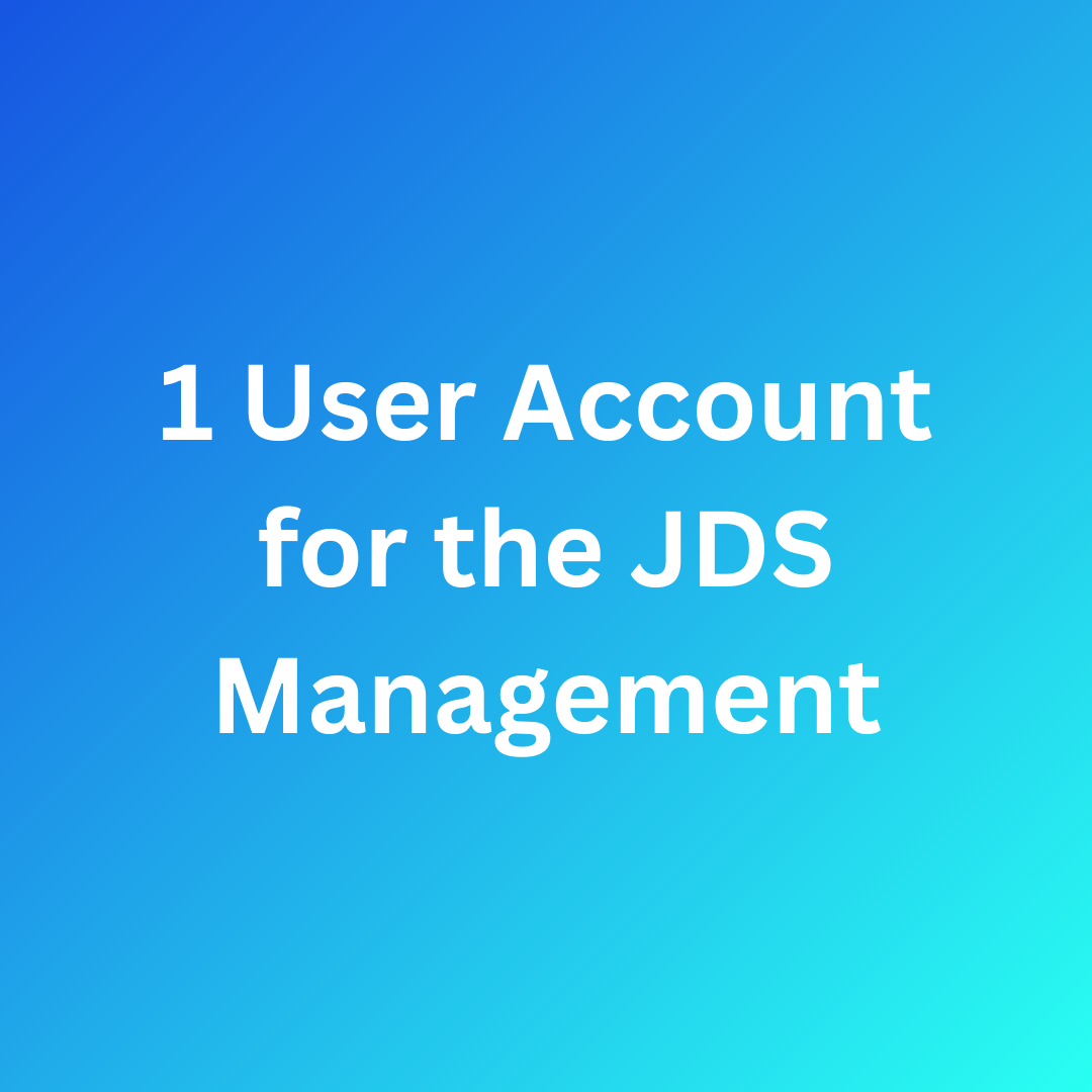 JDS Management (User Account)