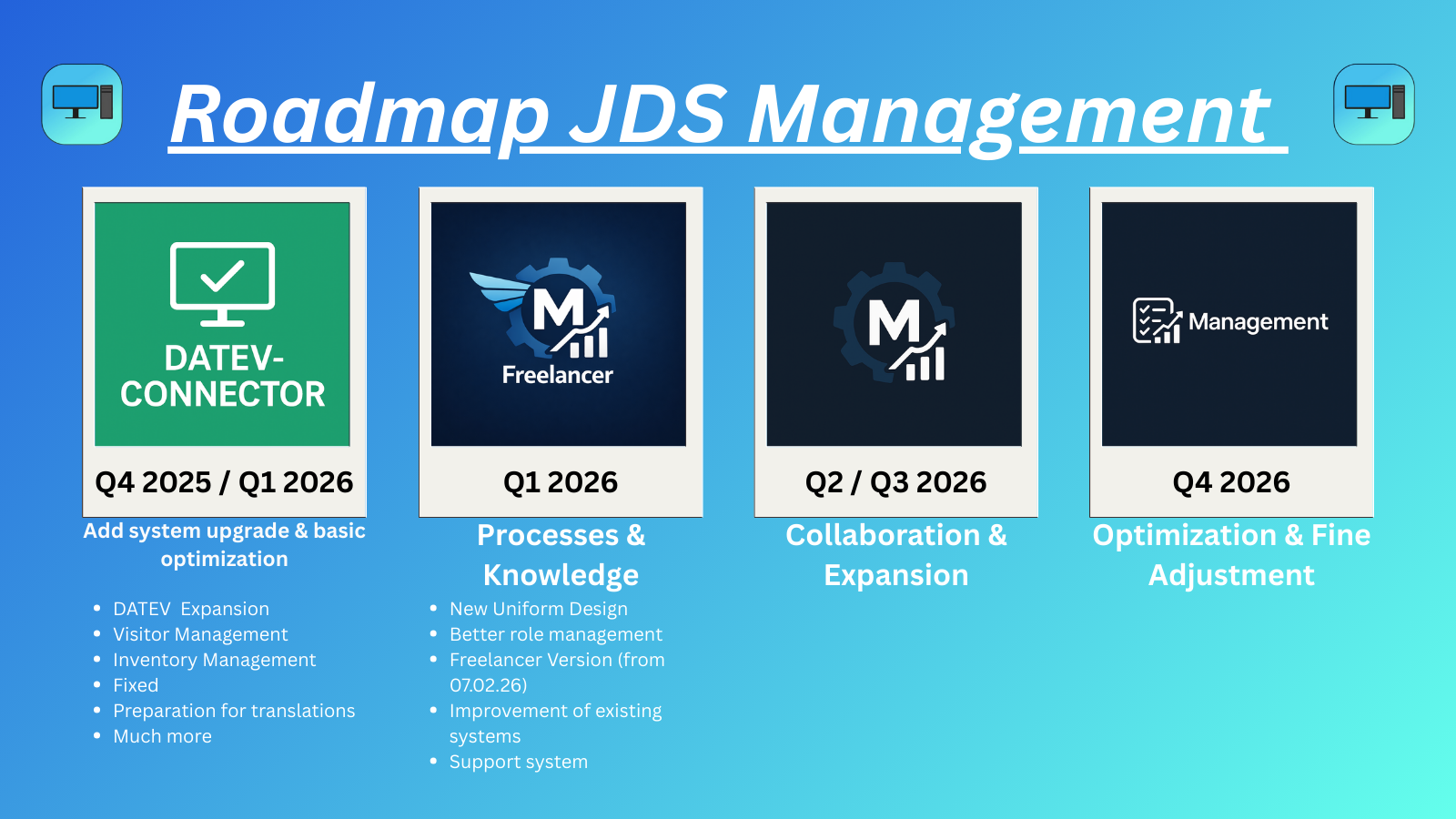🚀 JDS Management 2.1.0.0 is live – plus official freelancer release